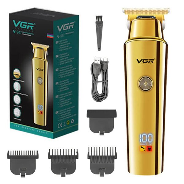VGR V-947 USB Hair Cutting Machine Beard Trimmer Professional Hair Clipper Cordless Hair Trimmer for Men