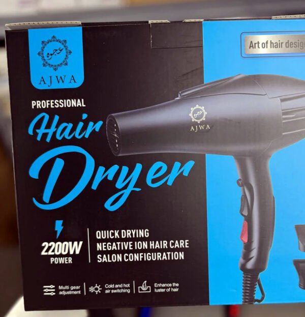 Ajwa dryer for professional use 2200w most Powerful dryer | Hair Dryer