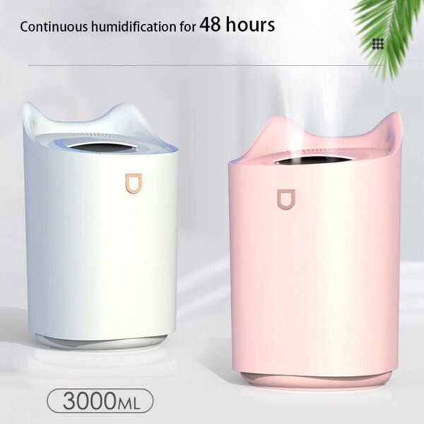 2000ML Single Nozzle Air Humidifier Aroma Oil Humidificador USB Ultrasonic Mist Sprayer With Colorful Night Light
